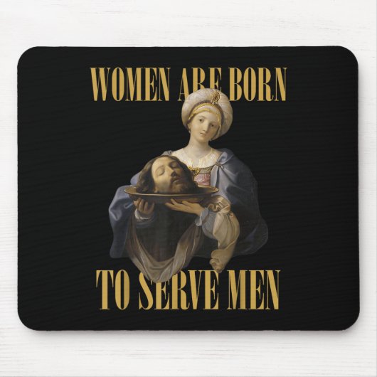 Born To Serve Men Christian Boss Girl Motivational Mousepad (Vorne)