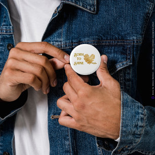 Born to Shine Button von Poet Adiela Akoo