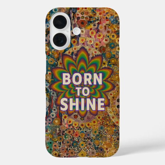 Born to Shine – Inspirational iPhone cover (Rückseite)
