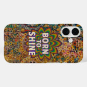 Born to Shine – Inspirational iPhone cover (Rückseite (Horizontal))