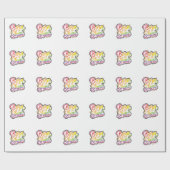 Born to Shine Pride | LGBTQ Rainbow Quote Art Geschenkpapier (Flach)