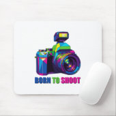 BORN TO SHOOT MOUSEPAD (Mit Mouse)