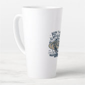 Born To Ski Forced to work Milchtasse (Linke Ecke)