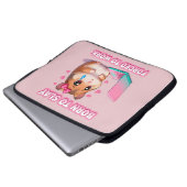 Born To Slay Forced To Work Funny Hamster Meme Laptopschutzhülle (Vorne Knopf)