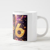 Born to Sparkle 2026 Disco Ball Happy New Year Jumbo-Tasse (Rechts)