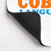 Born To Speak Cobol Language Mousepad (Ecke)