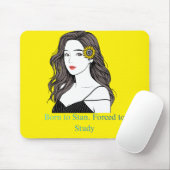 Born to Stan – K-Pop Aesthetic Girl Mouse Pad Mousepad (Mit Mouse)