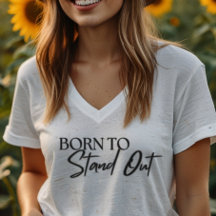 "Born to Stand Out“ Motivationszitat-Design
