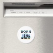 Born to Surf Magnete Magnet (In Situ (Geschirrspüler))