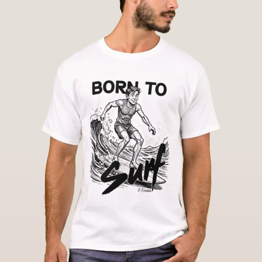 Born To Surf T-Shirt (Vorderseite)