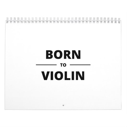 BORN TO VIOLIN KALENDER (Titelbild)