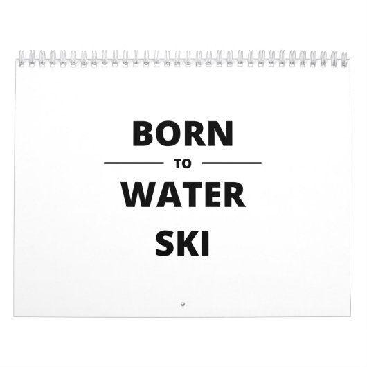 BORN TO WATER SKI KALENDER (Titelbild)