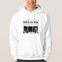 BORN TO WIN Schach-Sieg Hoodie – Motivierend