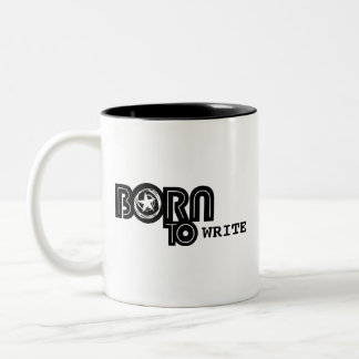 Born to Write - mug Zweifarbige Tasse