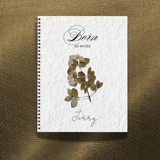 Born to Write | Poetcore Name Design Notizblock