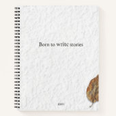 Born To Write Stories – Minimalist Writer’s Gift Notizblock (Vorderseite)