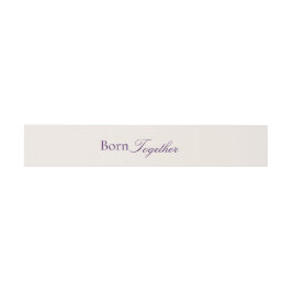 Born Together Twin Love Baby Shower Einladungsbanderole