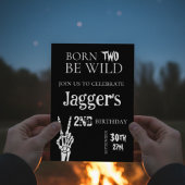 born TWO be wild. 2nd birthday invite Einladung