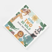 Born Two Be Wild Blau  Serviette (Ecke)