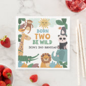 Born Two Be Wild Blau  Serviette (Beispiel)