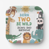 Born Two Be Wild Blue Pappteller (Vorderseite)