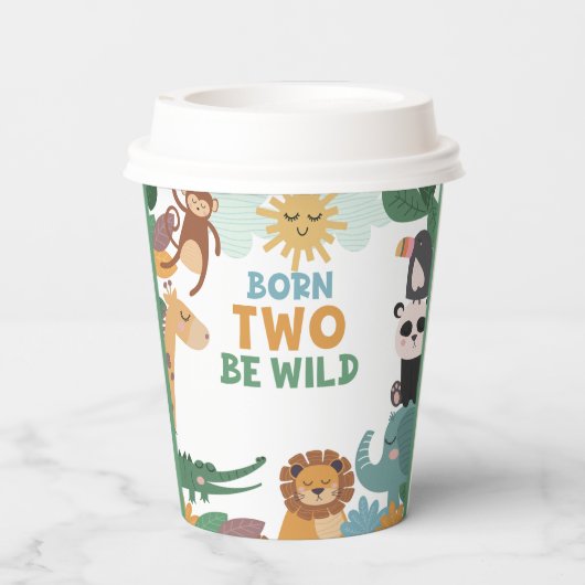 Born Two Be Wild Boy  Pappbecher (Rückseite)