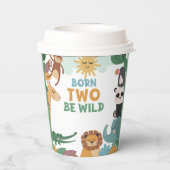 Born Two Be Wild Junge Pappbecher (Rückseite)