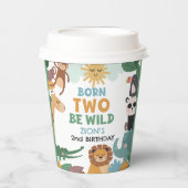 Born Two Be Wild Junge Pappbecher (Vorderseite)