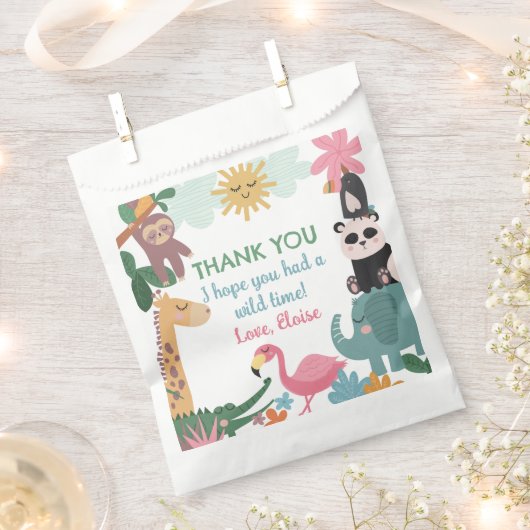 Born Two Be Wild Pink Geschenktütchen (Ausgeschnitten)