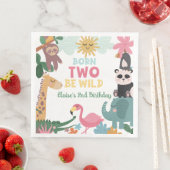 Born Two Be Wild Pink Serviette (Beispiel)