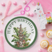 Born Two Be Wild Safari Birthday Pappteller (Party)