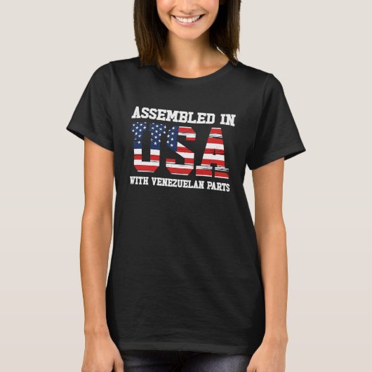 Born Venezuelan Venezuela American USA Citizenship T-Shirt (Vorderseite)