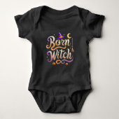 Born Witch  -  Halloween costume Baby Strampler (Vorderseite)