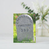 Borne kilométrique BRETAGNE FRANKREICH Postkarte (Stehend Vorderseite)