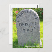 Borne kilométrique BRETAGNE FRANKREICH Postkarte (Vorne/Hinten)