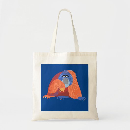 Bornean Orangutan Tote Tragetasche (Vorne)