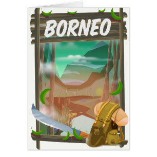 Borneo-Dschungel-Reiseposter