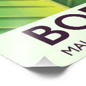 Borneo Giison Frosch Reiseplakat Fotodruck (Ecke)