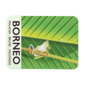 Borneo Giison Frosch Reiseplakat Magnet (Horizontal)