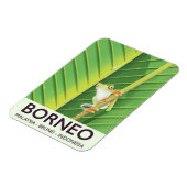 Borneo Giison Frosch Reiseplakat Magnet (Linke Seite)