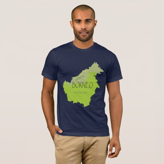Borneo-Insel T-Shirt (Vorne ganz)