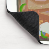 Borneo Jungle Reiseplakat Mousepad (Ecke)