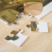 Borneo Jungle Reiseplakat Puzzle (Seite)