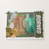Borneo Jungle Reiseplakat Puzzle (Horizontal)