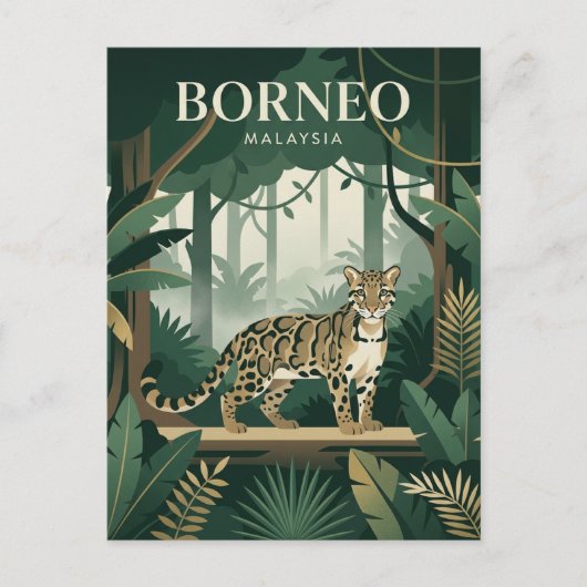Borneo Malaysia Postkarte (Vorderseite)