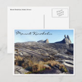 Borneo mount Kinabalu Postkarte (Vorne/Hinten)
