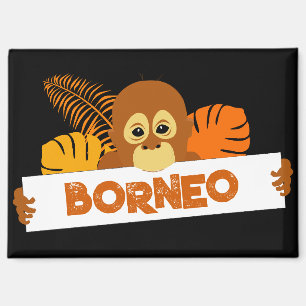 Borneo Niedlich Orangutan Magnet