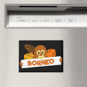 Borneo Niedlich Orangutan Magnet (In Situ (Geschirrspüler))