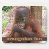 Borneo-Orang-Utan Baby-illegaler Haustier-Handel Mousepad (Vorne)