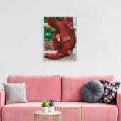 Borneo-Orang-Utan Leinwanddruck (Insitu (Wohnzimmer))